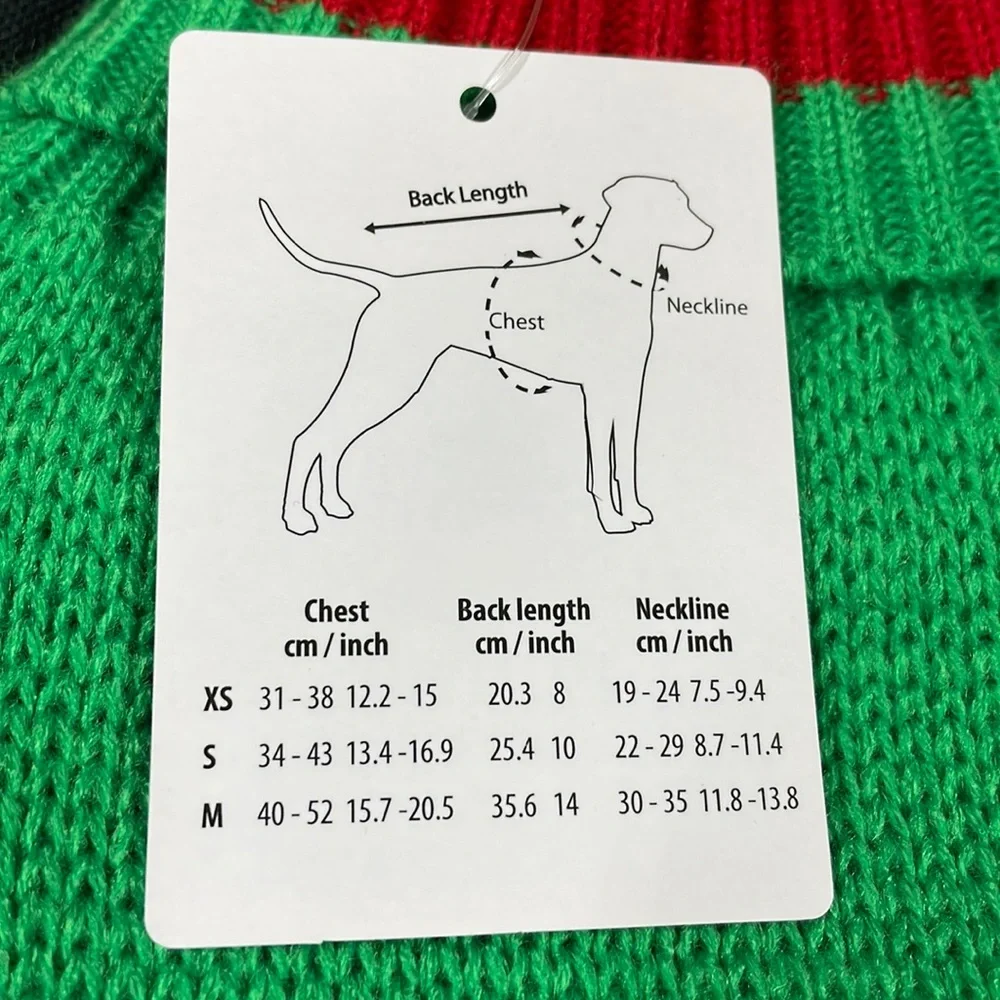 Dog sweater Christmas Santa, avocado - Picture 4 of 7